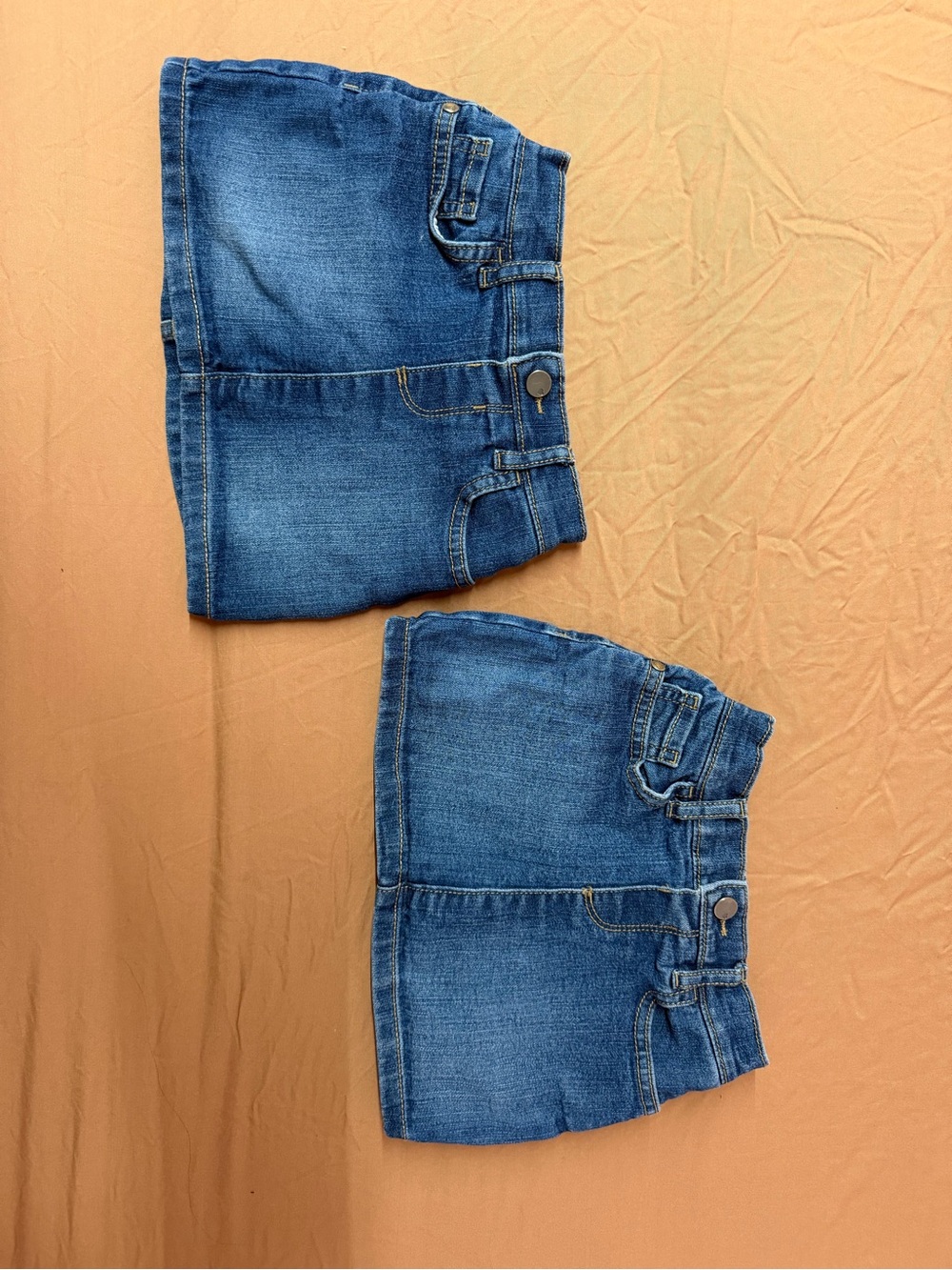 The Children's Place Blue Denim Mini Skirt Duo